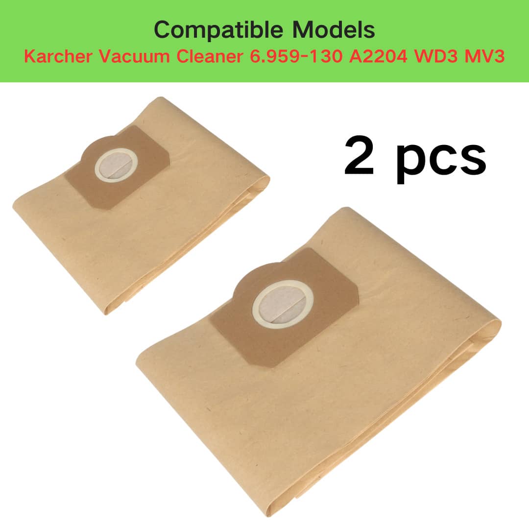 2/5/10 Filter Paper Bags/Non-woven Bags for Karcher Vacuum Cleaners WD3/6.959-1302204/A2656/MV1/WD3200S/E4001/WD3300